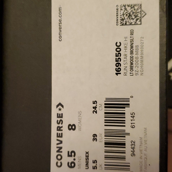 Converse Run Star Hike Hi "Cozy Club "Platform Unisex  Womens sz 169550C - Picture 14 of 14